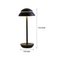Aurelia Noire - Oplaadbare Draadloze Tafellamp met Ingebouwde LED-verlichting en Batterij