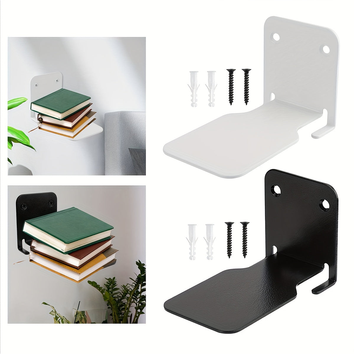MetalShelf – Stijlvolle Boekensteun Set voor Elk Interieur
