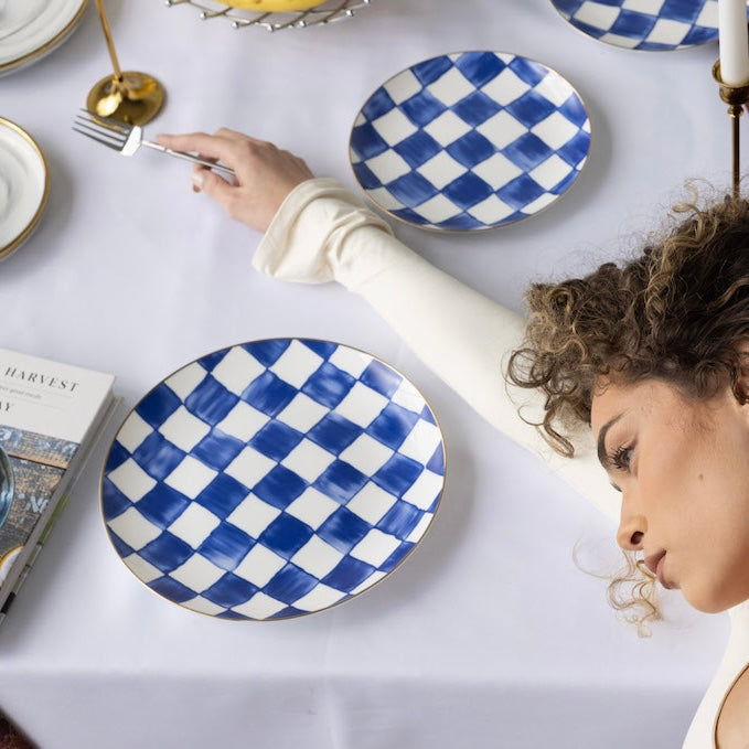 RoyalBlue - Luxe Ruiten Serviesset voor Eettafel