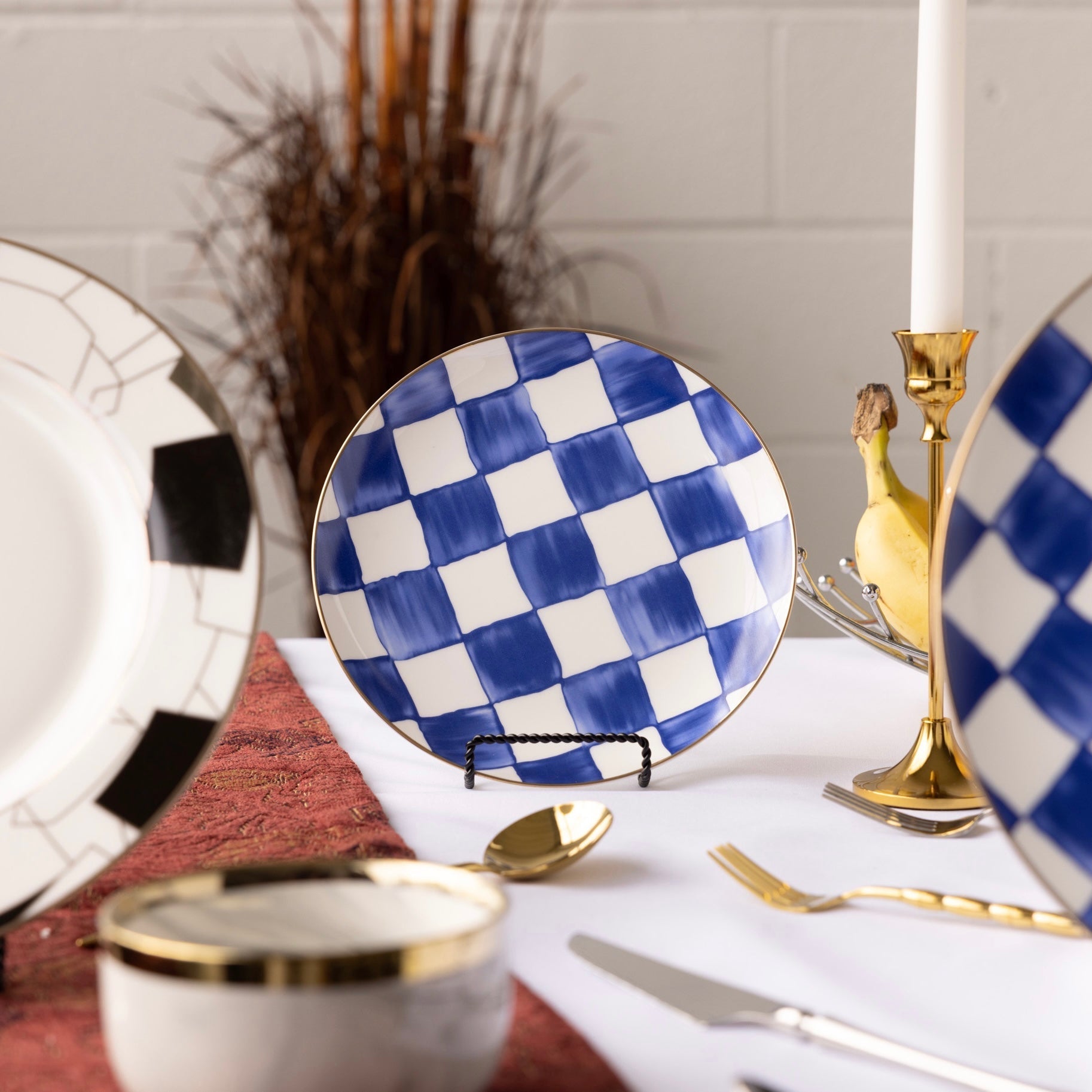 RoyalBlue - Luxe Ruiten Serviesset voor Eettafel