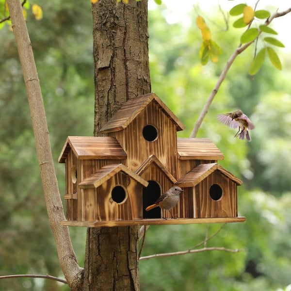 NatureNest – Stijlvol Handgemaakt Vogelhuis van Hout
