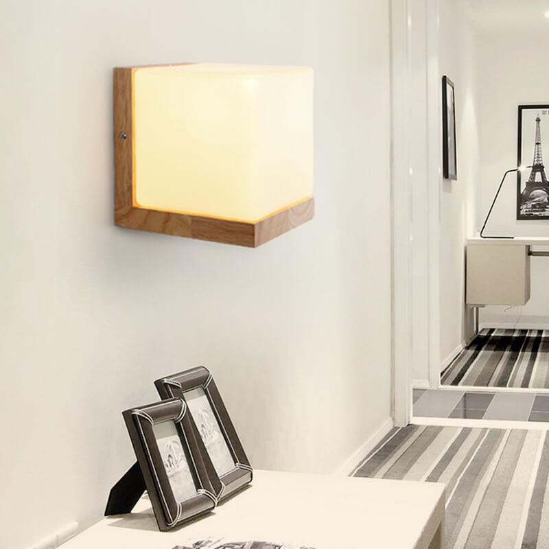 EcoChic Kubus Wandlamp – Duurzaam & Modern Design