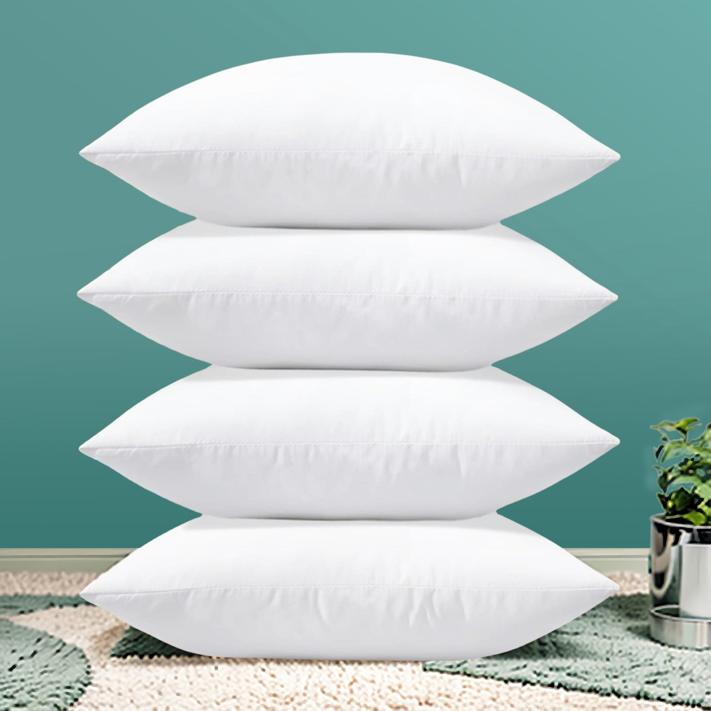 CuddleCloud - Luxe Hypoallergene Kussenvullingen (Set van 4)