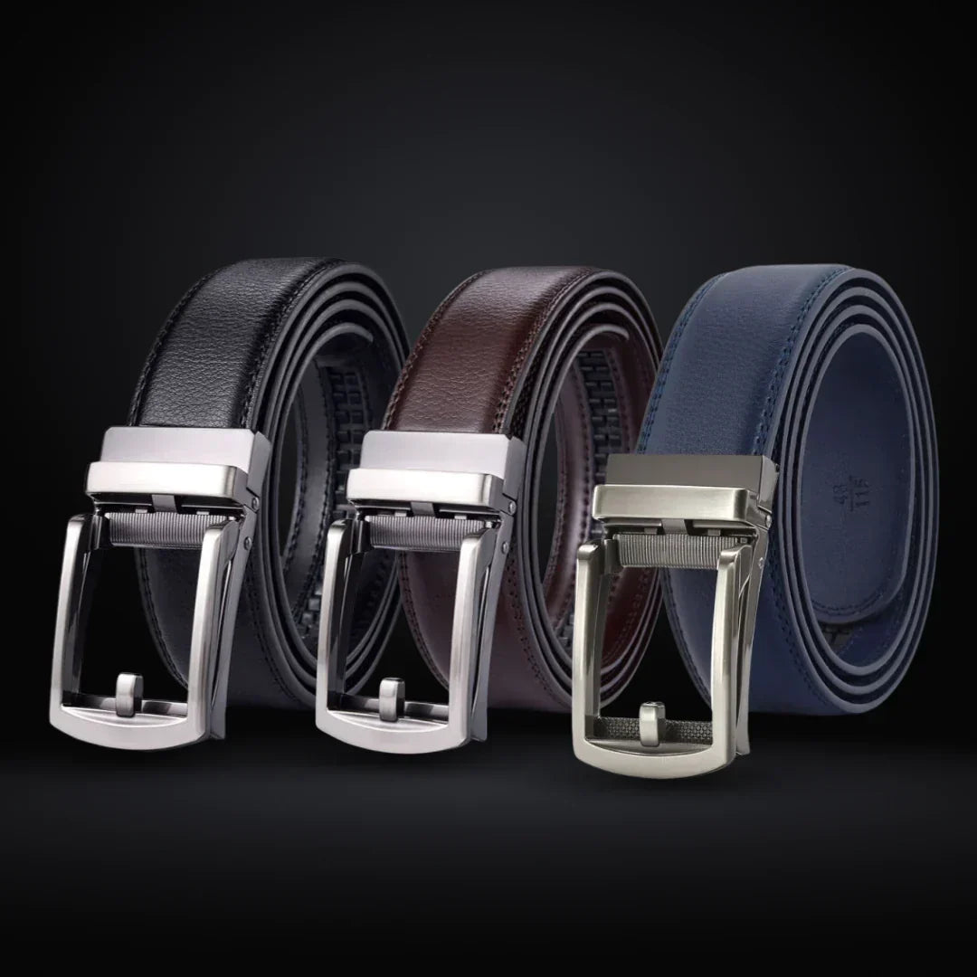 EliteSlide Belt – Luxe Leren Verstelbare Accessoire