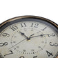 Vintage Retro Wandklok met Houtlook – Tijdloos Design