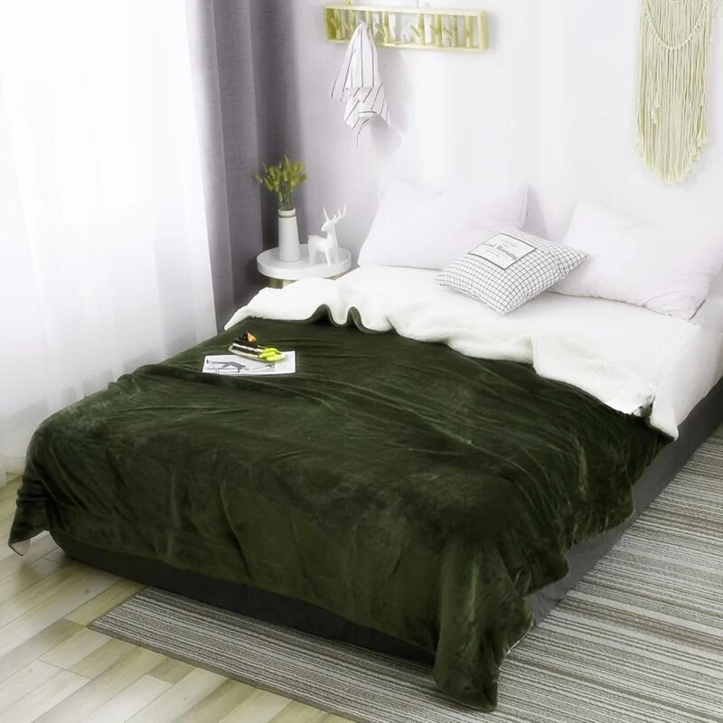 LuxeFlannel – Dubbelzijdige Sherpa Deken voor Ultiem Comfort