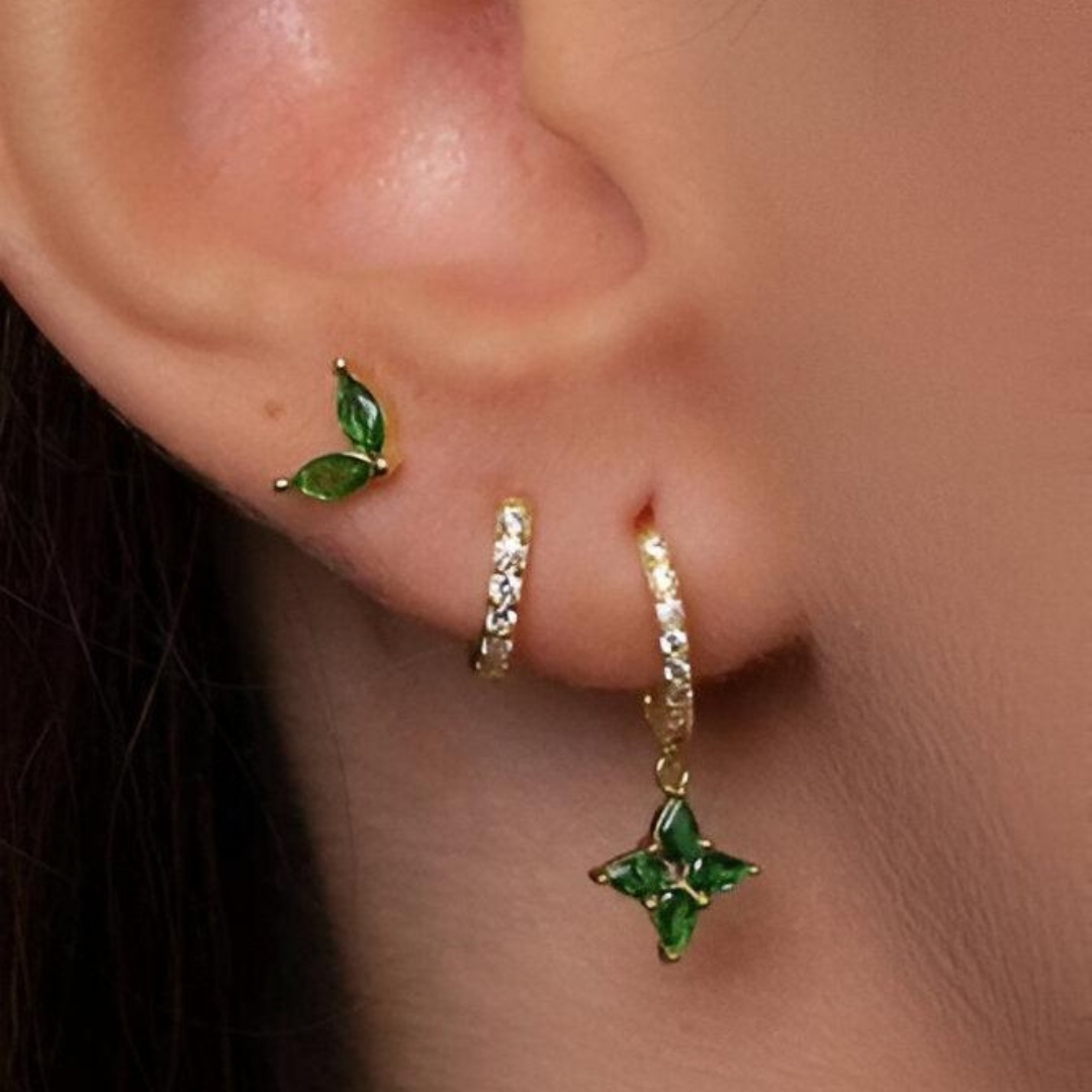 GoldGleam Earrings - Elegante Oorbellen Set