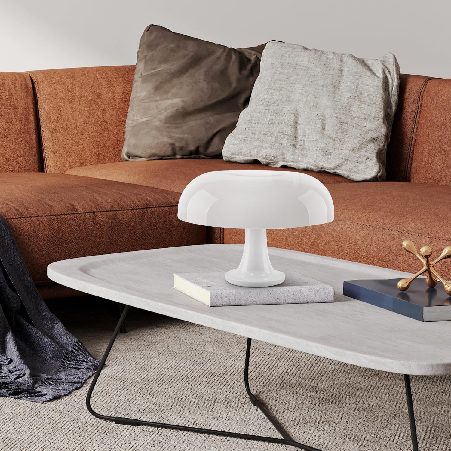PoussesBlanches – Elegante Witte LED Paddenstoel Lamp