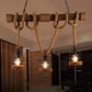 AlessioGlow - Retro Metal Hout Hanglamp voor Sfeervolle Interieurs