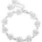 Elegante Zilveren Filigraan Armband met Unieke Schakels