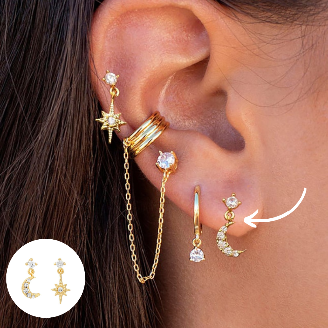Amira Boho Oorbellen Set - Unieke Sieraden