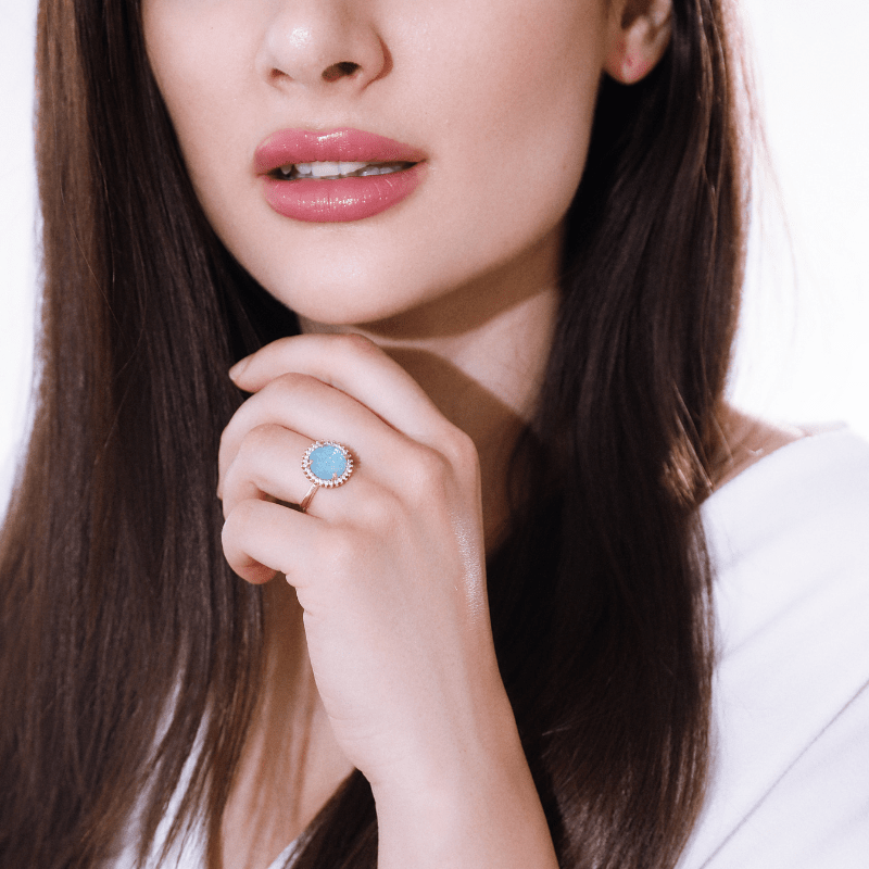 Elowen Glow Ring - Mystieke Cocktailring met Elegant Design