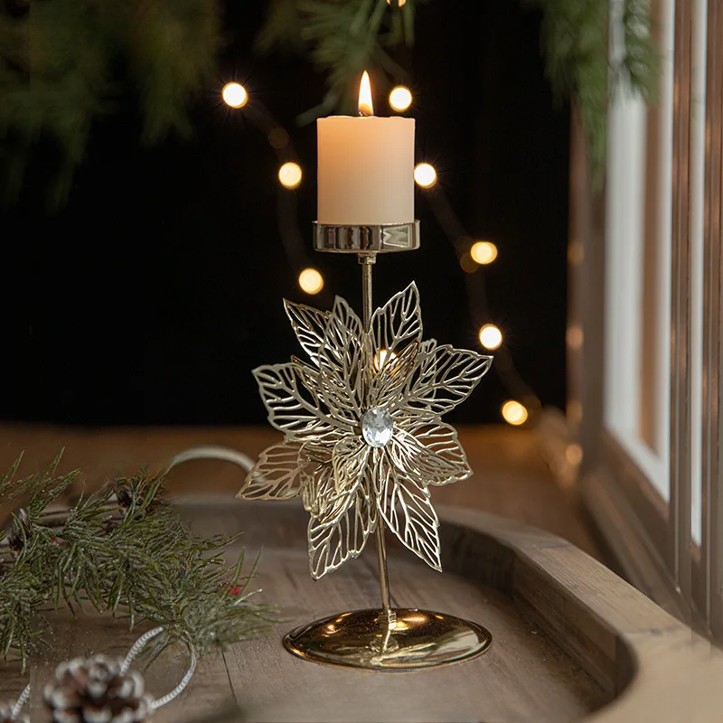 StarGlow Candle Holder - Elegante Gouden Decoratie voor Feestdagen