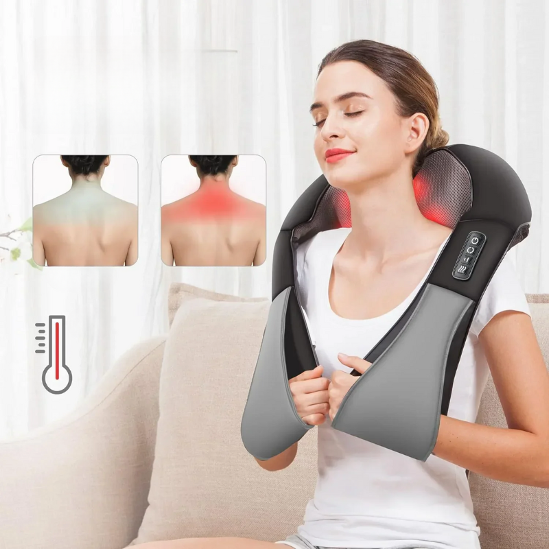 Relief Spiermassager - Luxe Spiermassager met Verwarmingsfunctie en Meerdere Modi