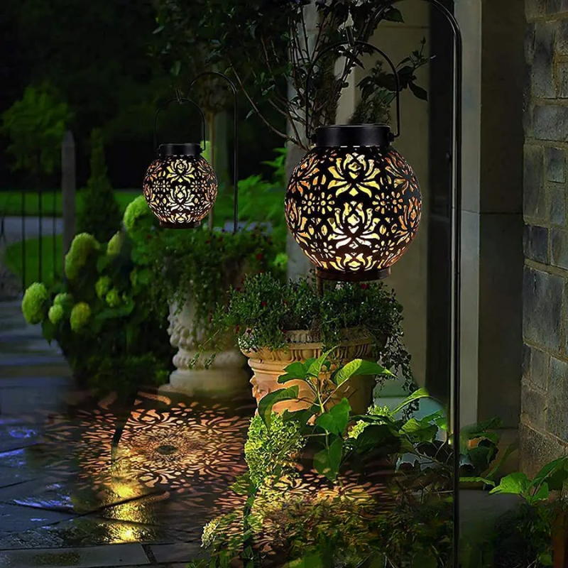 Orion Solar Lantern - Sfeervolle LED Zonne-energie Tuinlantaarn