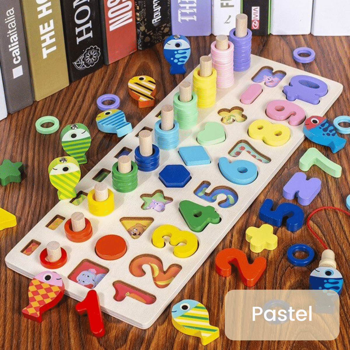 SafariExplorer - Houten Montessori Peuterspeelbord