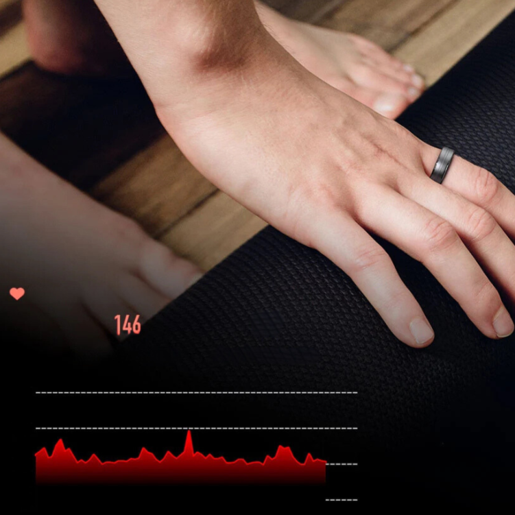 BaguaActive Ring - Geavanceerde Sport Monitor in Titanium
