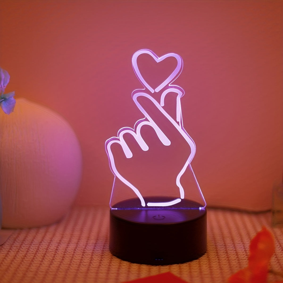 IllumiHeart - Kleurrijk LED Nachtlampje met Touchbediening