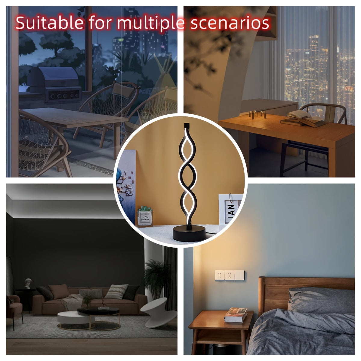SeaWave Desk Lamp – Moderne Aluminium LED Verlichting