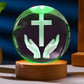 CrystalGlow Lamp - Elegant 3D Kristallen Nachtlicht