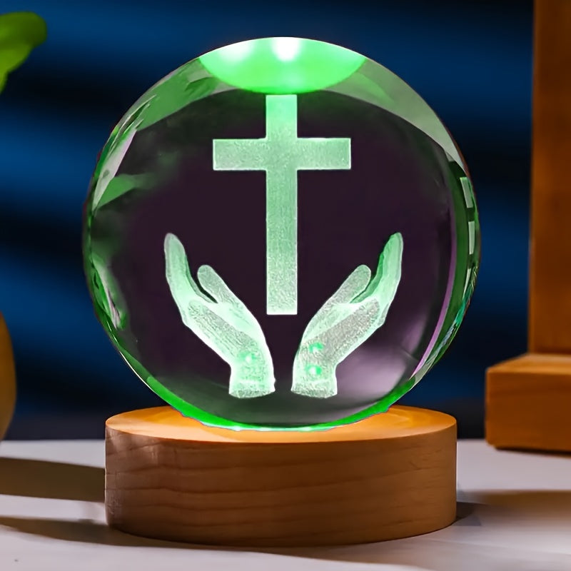 CrystalGlow Lamp - Elegant 3D Kristallen Nachtlicht