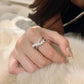 Elegante Verstelbare Vintage Ring met Stralende Zirkonia en Prachtige Parel - Isadora