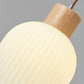 VintageLight - Stijlvolle Houten en Glazen Hanglamp