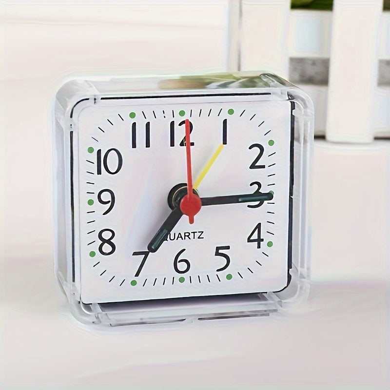 TimeSquare – Minimalistische Witte Wekker voor Bureau & Slaapkamer