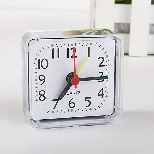 TimeSquare – Minimalistische Witte Wekker voor Bureau & Slaapkamer