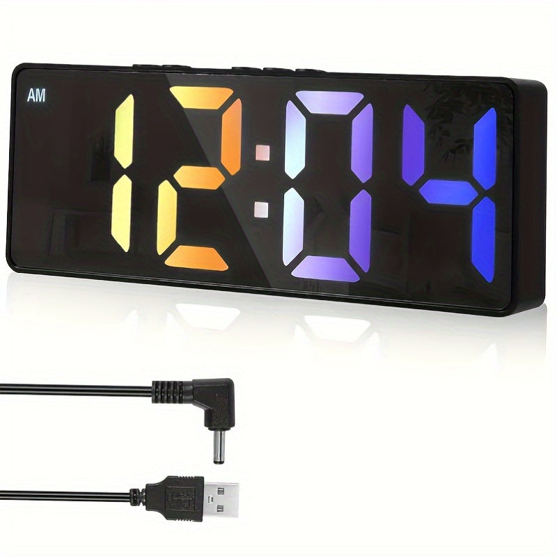 DigiTime Clock - Stijlvolle LED Wekker met Datumweergave