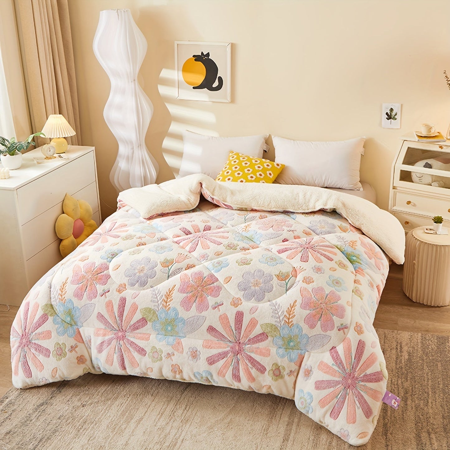 FloralDream – Zacht Fleece Winter Dekbed