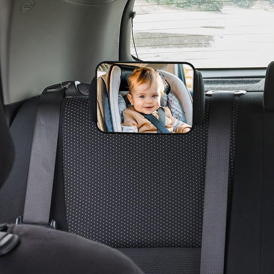 BabySafe – Brede Autospiegel voor Veiligheid en Comfort