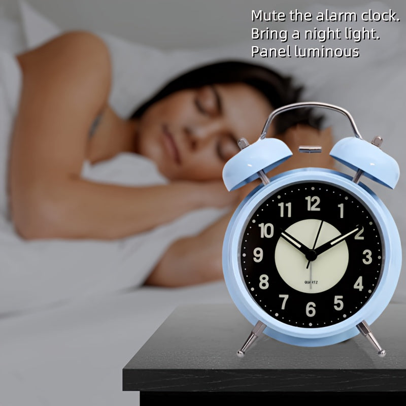 GlowClock – Moderne Stille Verlichte Metalen Wekker