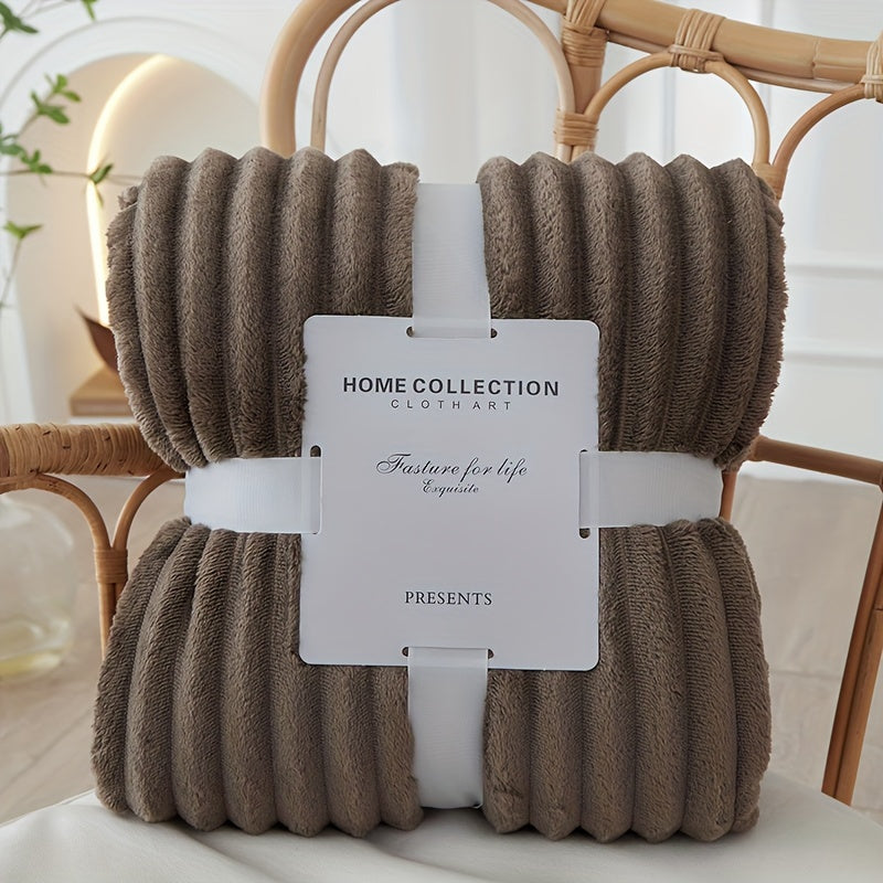 Luxe Flanel Polyester Deken – Ultiem Comfort & Warmte