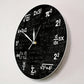 MathMirror Clock - Moderne Acryl Wandklok met Formules