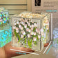TulipGlow - Elegante Tulpen LED Nachtlamp met Spiegel