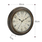 Vintage Retro Wandklok met Houtlook – Tijdloos Design