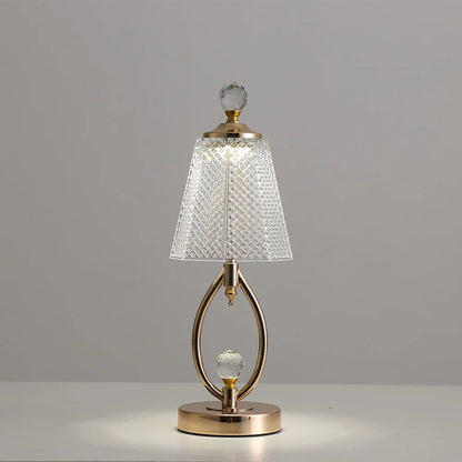Vintage Kristallen Tafellamp - Elegante Vintage Kristallen Tafellamp voor Betoverende Sfeer