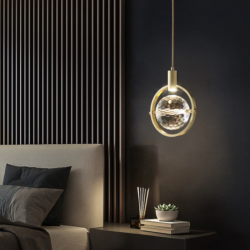 CrystalChic Pendant - Ringvormige LED Hanglamp met Sprankelende Kristallen