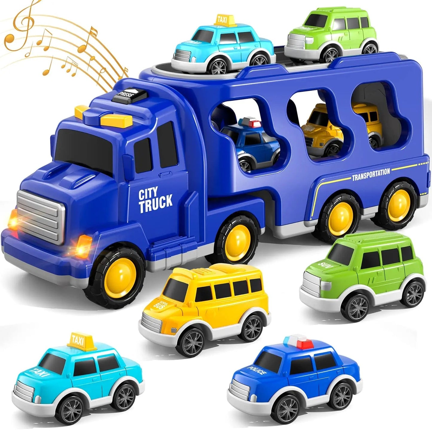 Magic Wheels Set - Vrachtwagen met Verlichting en Geluid