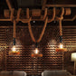 AlessioGlow - Retro Metal Hout Hanglamp voor Sfeervolle Interieurs