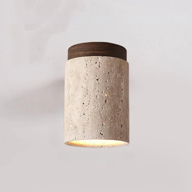 ÉclatPierre - Elegante Travertijn Inbouwlamp LED