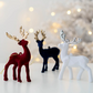 Sprankelend Hert Ornament – Luxe Kerstdecoratie voor een Feestelijke Sfeer