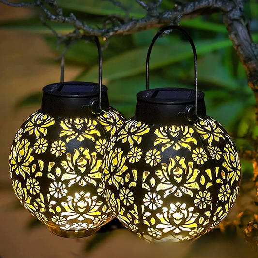 Orion Solar Lantern - Sfeervolle LED Zonne-energie Tuinlantaarn