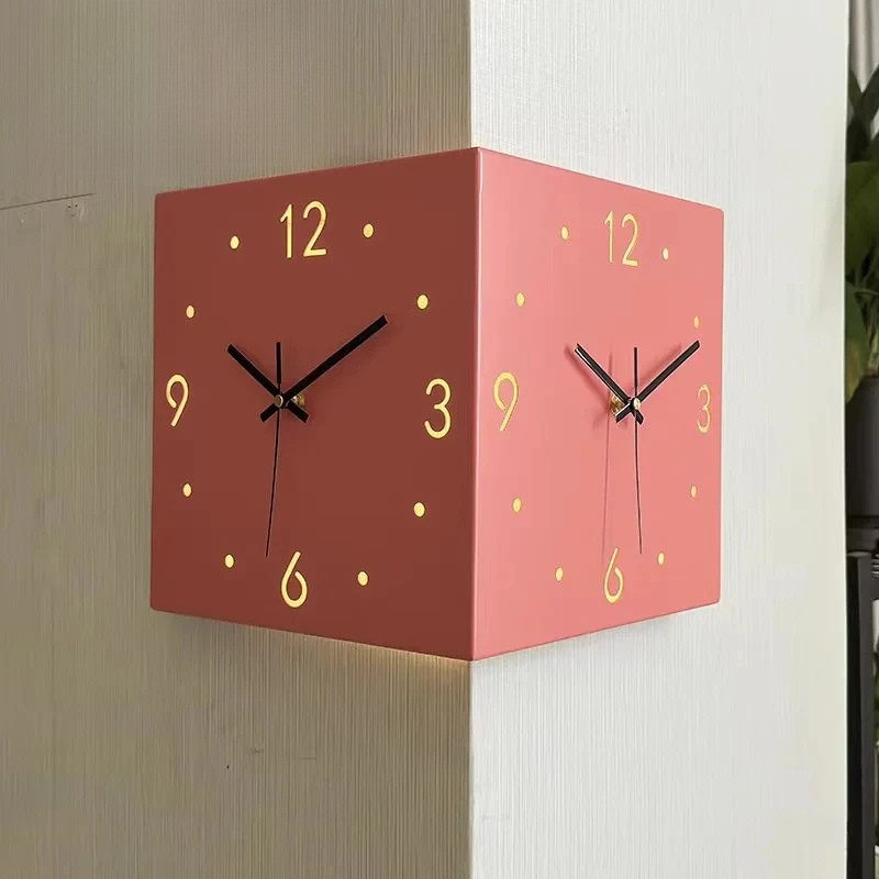 DualEdge Clock - Elegante Wandklok met Stille Mechanisme