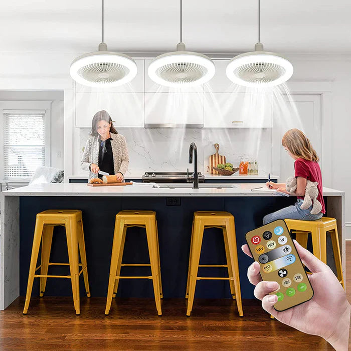 CoolLight Plafondventilator - Stijlvolle Ventilator met LED Verlichting