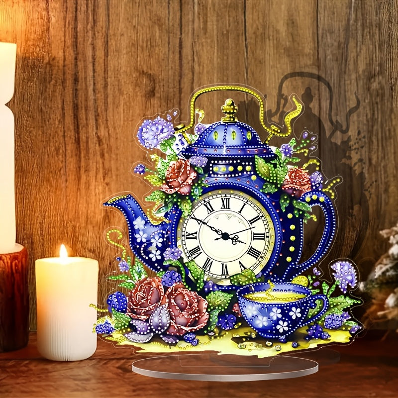 DecoClock - Stijlvolle Acryl Theepot Klok