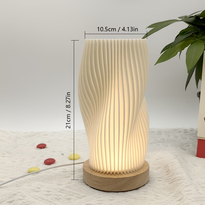 CozyLight – Dimbare LED Nachtlamp met Hout