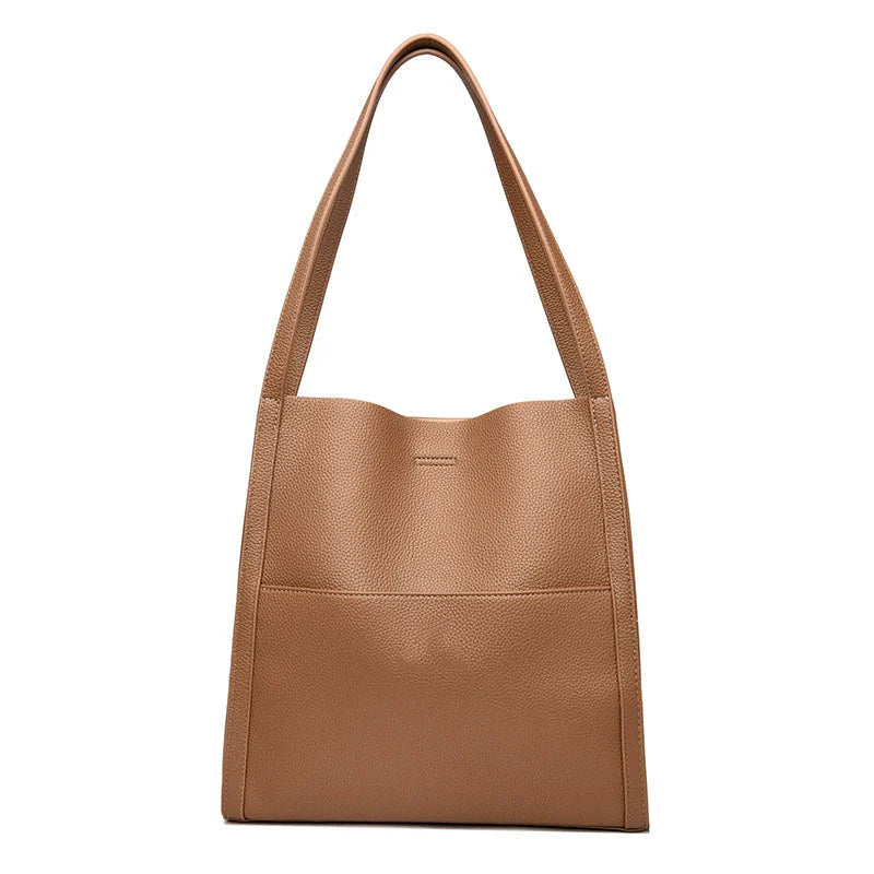 LuxeCarry - Elegante Leren Schoudertas voor Dames
