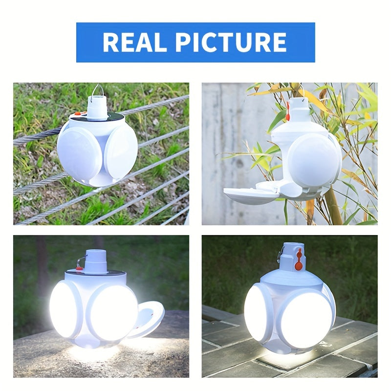 SolarFold Lamp - Draagbare Oplaadbare LED Kamperverlichting